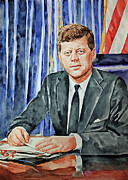 John F. Kennedy #2 Painting by We The People Prints John F. Kennedy #2 Painting by We The People Prints
