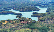 Lake James North Carolina Aerial View #1 Photograph by David Oppenheimer
