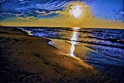 Morning Beach #1 Digital Art by Addison Likins Morning Beach #1 Digital Art by Addison Likins