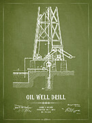 Oil Well Drill Patent #2 Digital Art by Aged Pixel