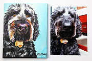 Pet Portrait Commission #3 Painting by Maria Barry