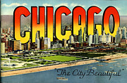 Retro Chicago Poster #2 Photograph by Action