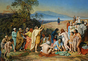 The Appearance of Christ Before the People by Alexander Ivanov Painting by Mango Art