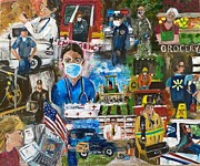 2020 Heroes Painting by Pamela Morley