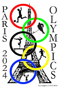 2024 Paris Olympics Digital Art by Aye Magine