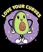 Avocado Body Positivity Self-Love Proud #3 Digital Art by Toms Tee Store