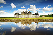 Chateau de Chambord, Unesco medieval french castle and reflectio #3 Photograph by Stefano Orazzini
