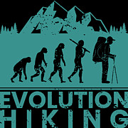 Hiking Evolution #3 Digital Art by Mister Tee