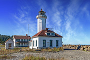  Lighthouse at Fort Worden  #3 Photograph by Cindy Shebley