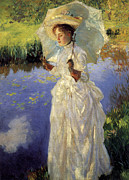 Morning Walk #4 Painting by John Singer Sargent