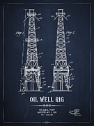 Oil Well Rig Patent #3 Digital Art by Aged Pixel