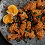 Salt and Pepper Squid #3 Photograph by James de Wall