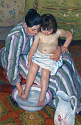 The Child's Bath #3 Painting by Mary Cassatt The Child's Bath #3 Painting by Mary Cassatt