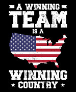USA Independence American Flag Freedom Sports #3 Digital Art by Toms Tee Store
