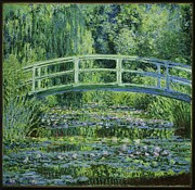 Water Lilies and Japanese Bridge 1899 Painting by Claude Monet
