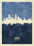 Austin Texas Skyline #32 Digital Art by Michael Tompsett Austin Texas Skyline #32 Digital Art by Michael Tompsett