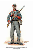 3rd Mississippi Infantry Regiment - Company B - Sunflower Dispersers Painting by Mark Maritato