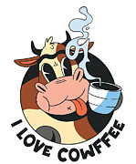 Cow Farm Owner Coffee Enthusiast Farm #4 Digital Art by Toms Tee Store