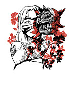 Girl Warp Horror Two Face Creepy Art Aesthetic #4 Digital Art by Toms Tee Store