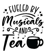 Musical Singer Theater Actor Tea Drinking Tea Lover #4 Digital Art by Toms Tee Store
