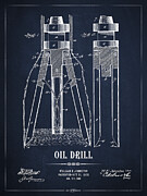 Oil Drill Patent #4 Digital Art by Aged Pixel