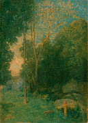 Pan and the Wolf #4 Painting by Julian Alden Weir Pan and the Wolf #4 Painting by Julian Alden Weir