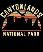 Retro National Park United States Conservation #4 Digital Art by Mercoat UG Haftungsbeschraenkt