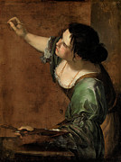 Self-Portrait as the Allegory of Painting #4 Painting by Artemisia Gentileschi