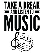 Serenity Music Lover Relaxing Break Inspirational Music #4 Digital Art by Toms Tee Store