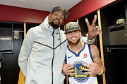 Stephen Curry and Kevin Durant #4 Photograph by Andrew D. Bernstein