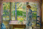 The Goldfish Window #4 Painting by Childe Hassam