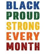 African American Black Proud Strong Black History  #5 Digital Art by Toms Tee Store