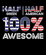 Born Greek Greece American USA Citizenship #5 Digital Art by Toms Tee Store
