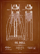 Oil Drill Patent #5 Digital Art by Aged Pixel