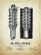 Oil Well Packer Patent #5 Digital Art by Aged Pixel