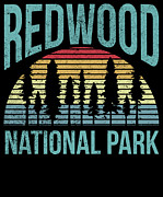 Retro National Park United States Conservation #5 Digital Art by Mercoat UG Haftungsbeschraenkt