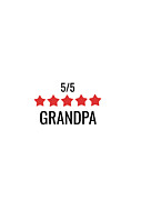 5 Star Grandpa Digital Art by Jacob Zelazny