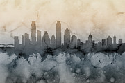 Austin Texas Skyline #55 Digital Art by Michael Tompsett Austin Texas Skyline #55 Digital Art by Michael Tompsett