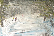6 Chair Breckenridge Painting by Pete Caswell