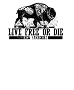 Live Free or Die New Hampshire Hiking #6 Digital Art by Toms Tee Store