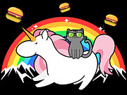 Magical Adventure Cat Unicorn Journey #6 Digital Art by Mister Tee