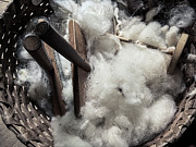 Cotton Carding, Matthews Cabin at Mabry Mill, Virginia Photograph by Dawna Moore Photography