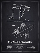 Oil Well Apparatus Patent #6 Digital Art by Aged Pixel