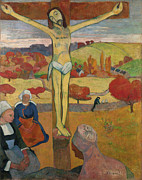 The Yellow Christ #7 Painting by Paul Gauguin