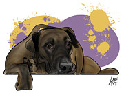 6079 Brown Drawing by John LaFree