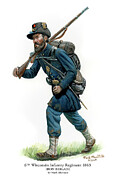 6th Wisconsin Infantry Regiment 1863 Painting by Mark Maritato