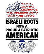 Born Israeli Israel American USA Citizenship #7 Digital Art by Toms Tee Store