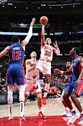 Detroit Pistons v Chicago Bulls #7 Photograph by Jeff Haynes