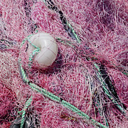 Multi-colored nylon fishing nets and floats #7 Photograph by Steve Estvanik Multi-colored nylon fishing nets and floats #7 Photograph by Steve Estvanik