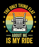 Flatbed Trucker Truck Driver #8 Digital Art by Toms Tee Store